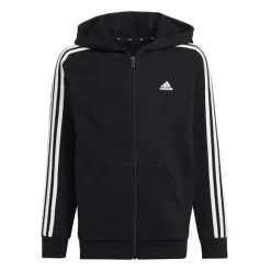 Adidas Essentials 3-Streifen Fleece Kapuzenjacke